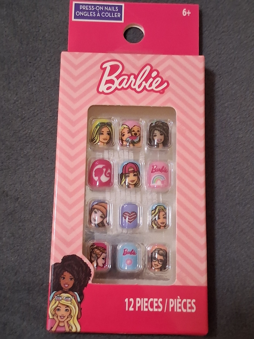 Barbie Pink Multi-Design Kids Press-On Nails